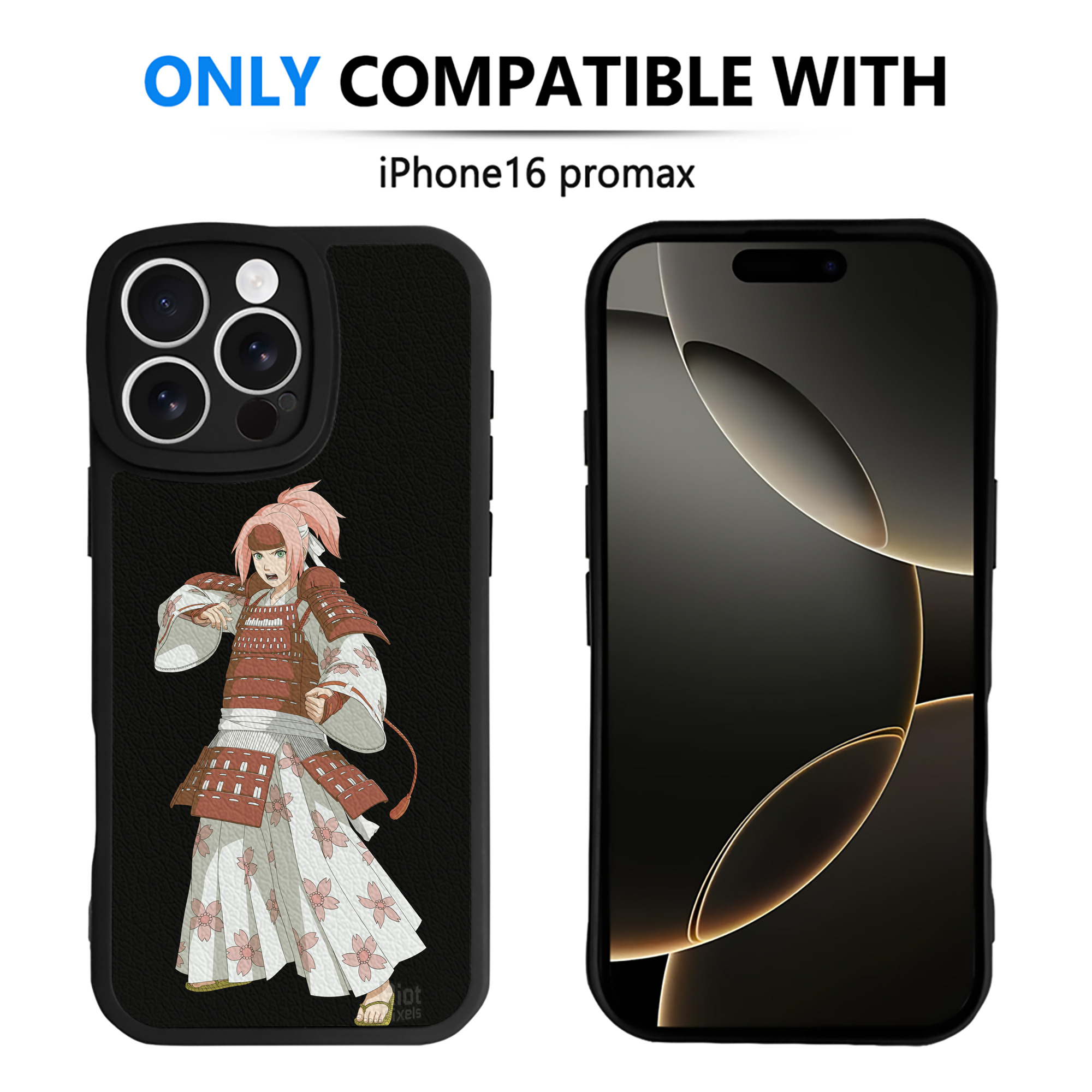 （画像用） NARUTO -ナルト- 春野サクラ Haruno Sakura 【iPhone 16シリーズ対応】シリコンスマホケース（レザー調） 材質：シリコン